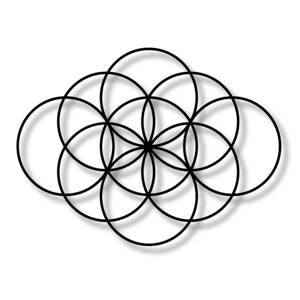 Metal Dekor Halkalar (Circles) Metal Duvar Tablosu Mandala - Resim 6