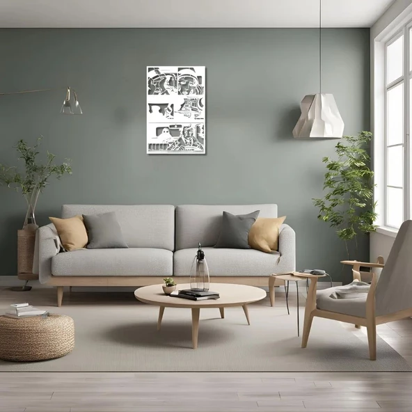 Dekoratif Metal Sanatı Pop Art 27 Metal Duvar Tablosu Pop Art - 4
