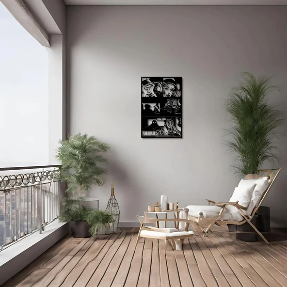 Dekoratif Metal Sanatı Pop Art 27 Metal Duvar Tablosu Pop Art - 2