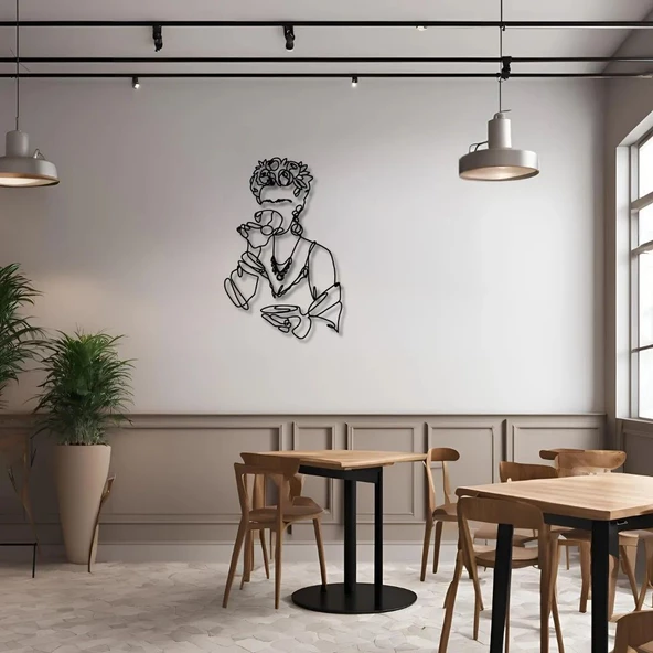Özel Tasarım Metal Tablolar Frida (Frida) Metal Duvar Tablosu Sanat - Resim 2