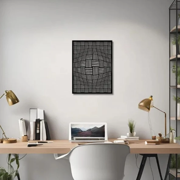 Metal Dekor Halatlar(Ropes) Metal Duvar Tablosu Soyut - Resim 5