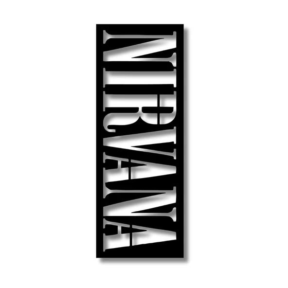 Dekoratif Metal Sanatı Nirvana Metal Duvar Tablosu Sanat - 5