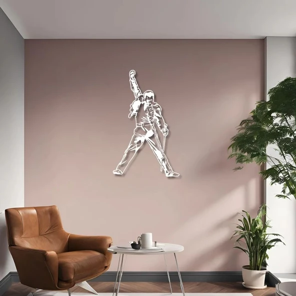 Dekoratif Metal Sanatı Freddie Mercury Metal Duvar Tablosu Sanat - Resim 4