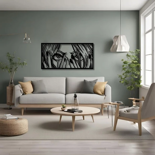 Lazer Kesim Metal Duvar Dekoru Pop Art 23 Metal Duvar Tabosu Pop Art - Resim 5