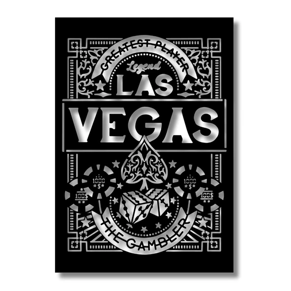 Dekoratif Metal Sanatı Las Vegas İskeletinde Korku ve Nefret Metal Duvar Tablosu Pop Art