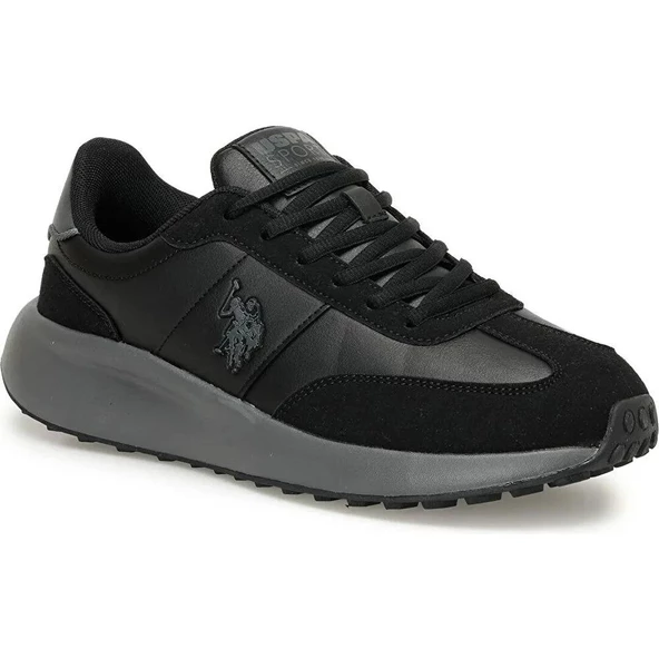 U.S.POLO ASSN REMUS 3PR SİYAH COMFORT CASUAL GÜNLÜK UNİSEX SPOR AYAKKABI