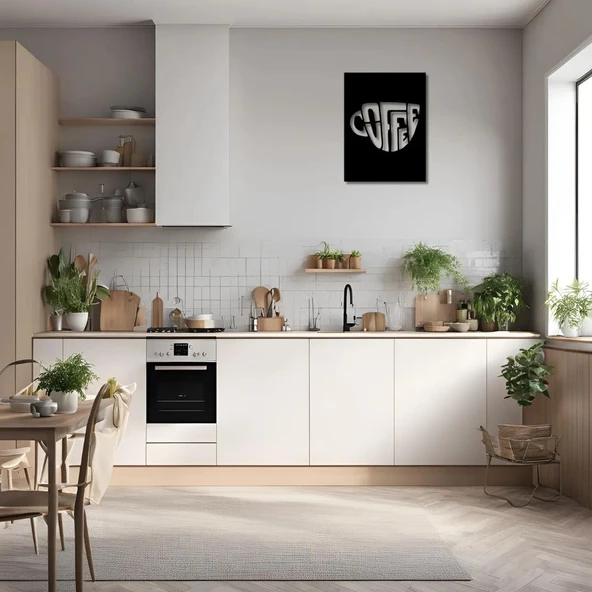 Modern Metal Duvar Sanatı Kahve (Coffee) Metal Duvar Tablosu İmza - Resim 5