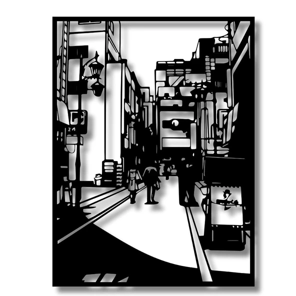 Lazer Kesim Metal Duvar Dekoru Pop Art 28 Metal Duvar Tablosu Pop Art - Resim 3