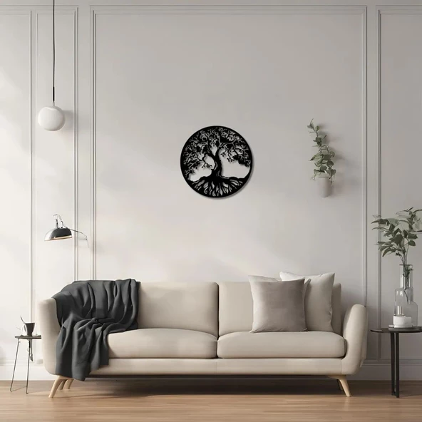 Duvar Dekoru Hediyelik Aile Ağacı (Family Tree) Metal Duvar Tablosu Sanat - Resim 4