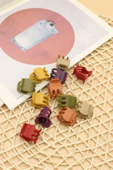 Mandal Toka 12 Adet Orta Boy Kahve Mandal Toka - 4