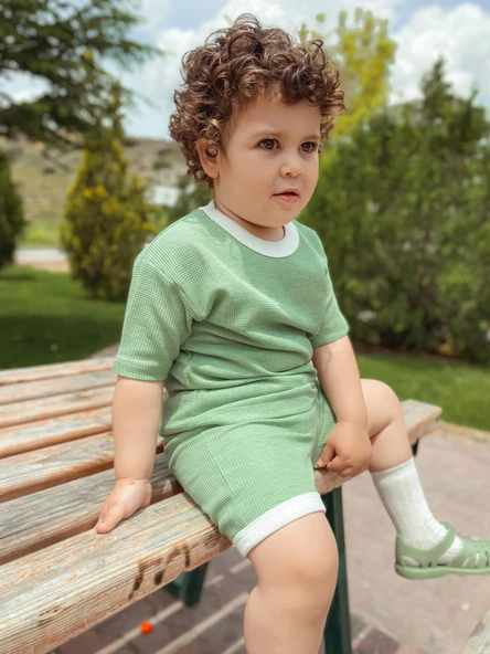 Oversize Waffle Takım - 3