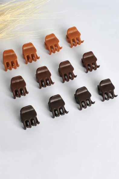 Mandal Toka 12 Adet Orta Boy Kahve Mandal Toka - 9