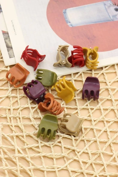 Mandal Toka 12 Adet Orta Boy Kahve Mandal Toka - 3