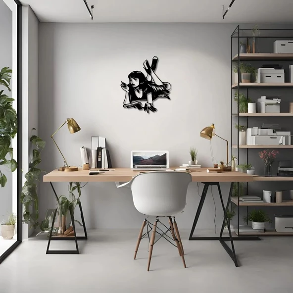 Lazer Kesim Metal Duvar Dekoru Pulp Fiction 2 Metal Duvar Tablosu Pop Art - 4