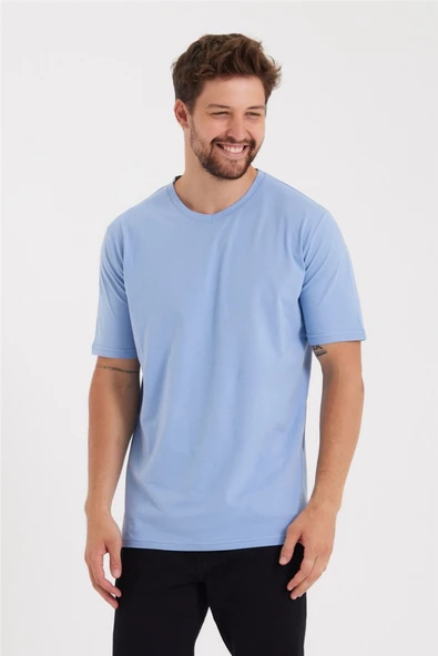 Erkek V Yaka Slim Fit T-Shirt - 7