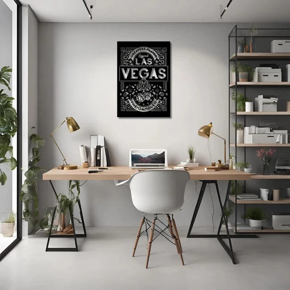 Dekoratif Metal Sanatı Las Vegas İskeletinde Korku ve Nefret Metal Duvar Tablosu Pop Art - 2