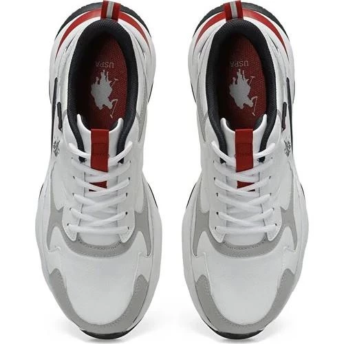 U.S.POLO ASSN SOLIDAR 4PR BEYAZ COMFORT CASUAL ANATOMİK SPOR AYAKKABI - 4