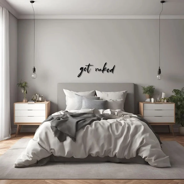 Modern Metal Duvar Sanatı Get Naked Metal Duvar Tablosu İmza - 3