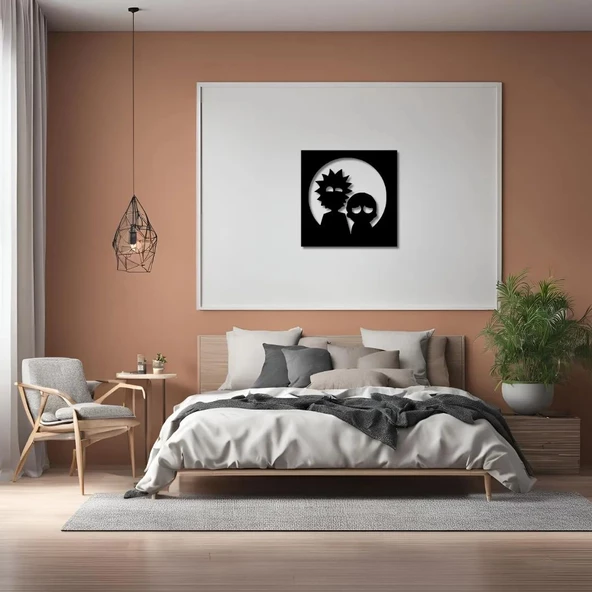 Metal Dekor Rıck and Morty Metal Duvar Tablosu Pop Art - Resim 4