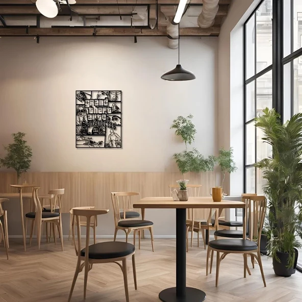 Metal Dekor GTA San Andreas Metal Duvar Tablosu Pop Art - Resim 5