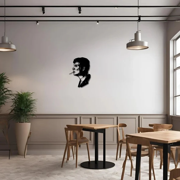 Metal Duvar Dekorasyonu Tommy Shelby Metal Duvar Tablosu Pop Art - 3