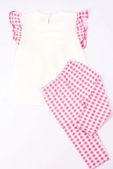 KIZ ÇOCUK TAKIM KAPRİ TAYTLI KARAKTER BASKILI A68 - Resim 6