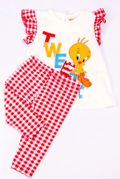 KIZ ÇOCUK TAKIM KAPRİ TAYTLI KARAKTER BASKILI A68 ürün görseli