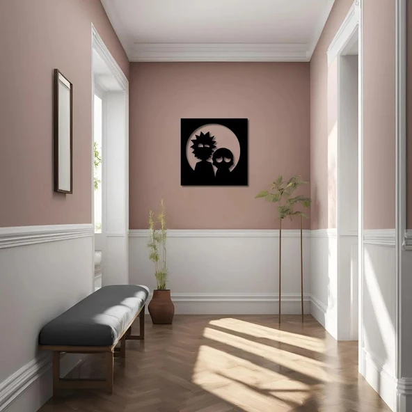 Metal Dekor Rıck and Morty Metal Duvar Tablosu Pop Art - Resim 2