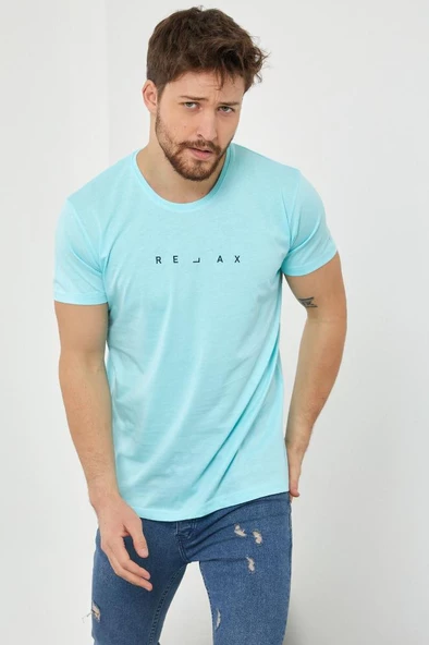 Erkek Relax Baskılı Slim Fit T-Shirt - 10