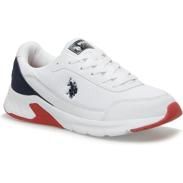 U.S.POLO ASSN MOSS 3FX BEYAZ COMFORT CASUAL GÜNLÜK SPOR AYAKKABISI - Resim 4