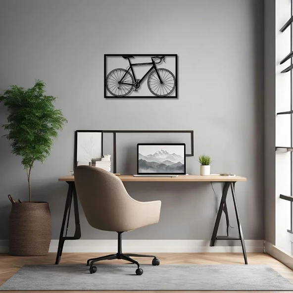 Özel Tasarım Metal Tablolar Bisiklet 2 (Bicycle 2) Metal Duvar Tablosu Sanat - 3