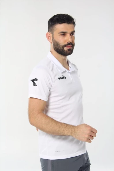Diadora Nacce Beyaz Polo Yakalı T-Shirt  -  1TSR06-Beyaz - 2