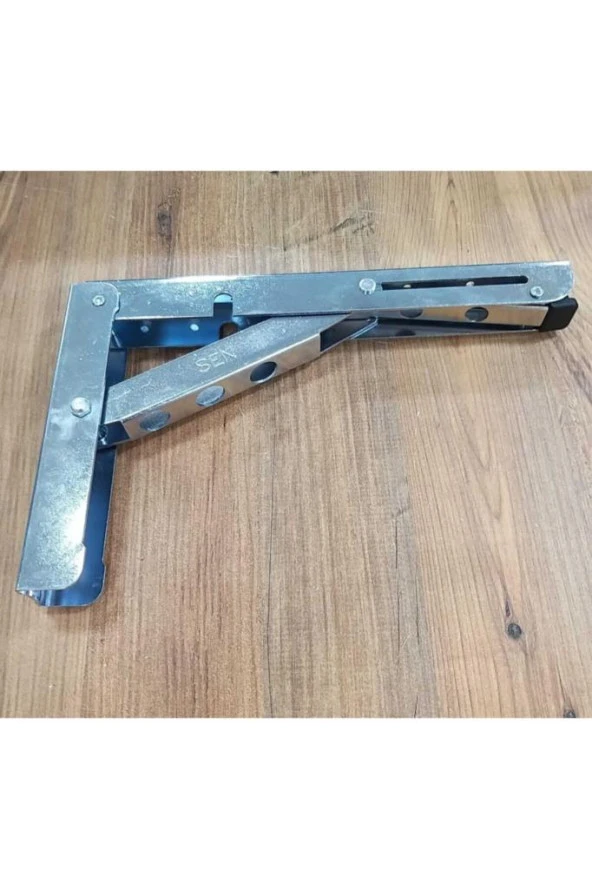 Mandallı Katlanabilir Masa Konsolu 1 Çift Çinko 30cm