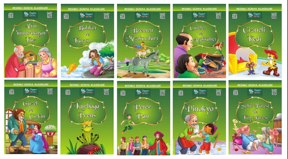 1.ve 2.Sınıflar İçin Resimli Dünya Klasikleri 2 (10 Kitap)+ Hızlı Okuma - Resim 2