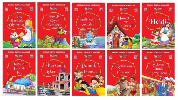 1.ve 2.Sınıflar İçin Resimli Dünya Klasikleri 1 (10 Kitap)+ Hızlı Okuma - Resim 2