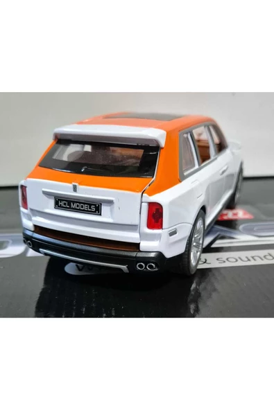 HEPSİLAZIM Rolls Royce Metal Oyuncak Araba Model Koleksiyon Araç Ses Ve Işıklı 22-Cm Lüks Makam Aracı - 8