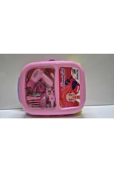 HEPSİLAZIM Çocuk Kuaför Seti Oyuncak Kuaför Çantası Kız Çocuk Oyun Seti Meslek Seti - 4