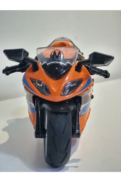 HEPSİLAZIM Kawasaki ZX-14 2011 Model Turuncu Renkli Oyuncak Motor 13 cm - 2