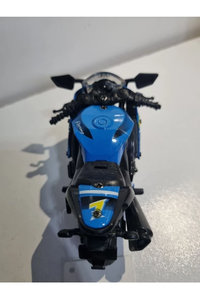 HEPSİLAZIM Kawasaki ZX-14 2011 Model Mavi Renkli Oyuncak Motor 13 cm - 3