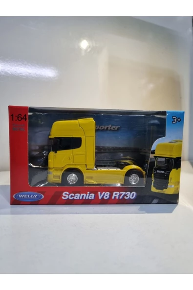 HEPSİLAZIM Diecast Model Araç 9 Cm Scania V8 R730 Metal Çekici Oyuncak Tır Kafa - 3