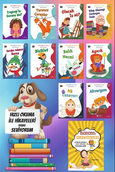 1.Sınıf Neşeli Öyküler Serisi (10 Kitap)+Hızlı Okuma - 1