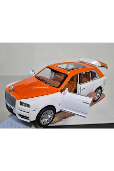 HEPSİLAZIM Rolls Royce Metal Oyuncak Araba Model Koleksiyon Araç Ses Ve Işıklı 22-Cm Lüks Makam Aracı - 5