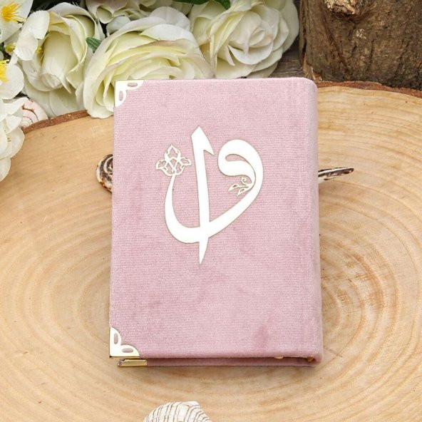 Anneler Günü Hediyesi Şal, Kolye, Kuran-ı Kerim, Ahşap Kutulu Set-Pembe - 5