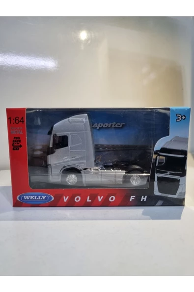 HEPSİLAZIM Gri Diecast Model Araç 9 Cm Volvo FH Metal Çekici Oyuncak Tır Kafa - 5