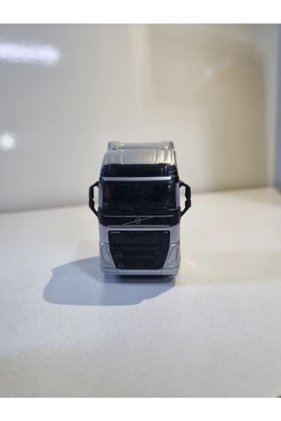 HEPSİLAZIM Gri Diecast Model Araç 9 Cm Volvo FH Metal Çekici Oyuncak Tır Kafa - 3