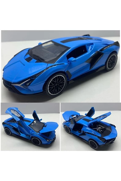 Diecast, Spor Araba Metal Model Araç Oyuncak Araba Lamborghini Sian Çek Bırak 15 Cm