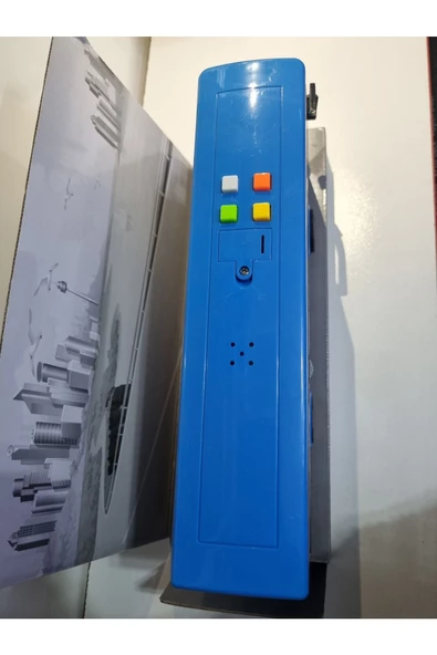 HEPSİLAZIM Mavi Renkli Turist Otobüsü Big Bus Sesli Ve Işıklı Oyuncak Otobüs 28.5 cm - 4