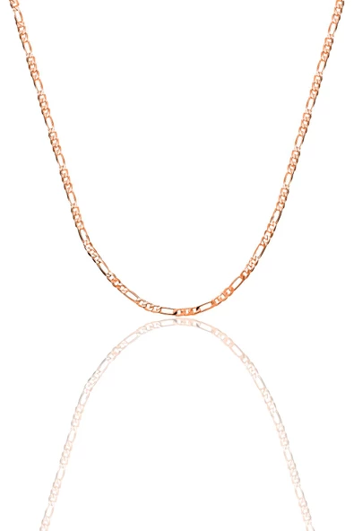 Gümüş figaro zincir kolye SGTL12379 - Resim 5