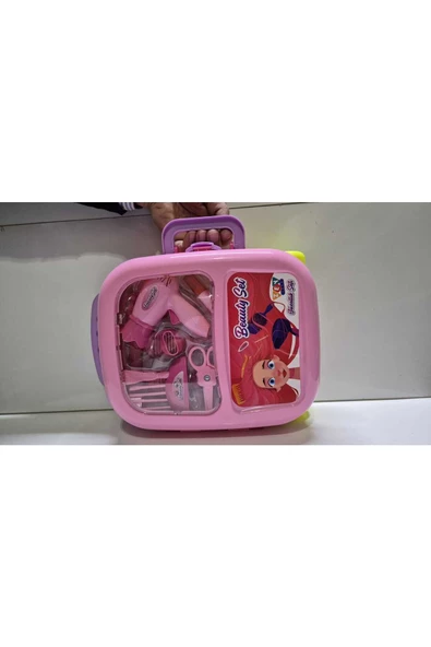 HEPSİLAZIM Çocuk Kuaför Seti Oyuncak Kuaför Çantası Kız Çocuk Oyun Seti Meslek Seti - 3