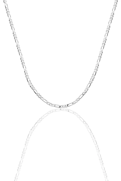 Gümüş figaro zincir kolye SGTL12379 - Resim 2